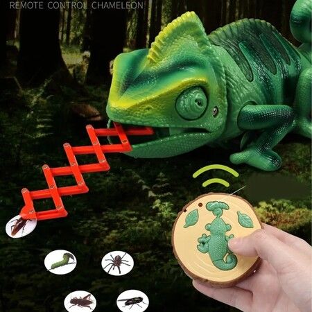 Animal Toys Chameleon Lizard Pet Toy Smart Remote Control Electronic Model Reptile Animals Robot for Kid