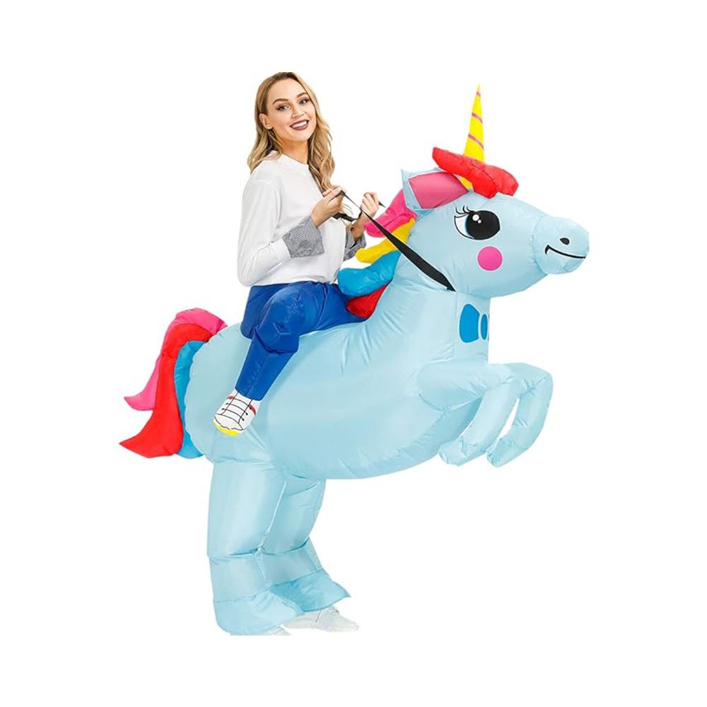 Halloween Inflatable Costumes, Unicorn Costume for Adults, Halloween Costume for Adults, Blow Up Costumes(150-190 CM)