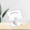 Adjustable Tablet Stand Tablet Holder Desk Portable Transparent Stands Holder for 4.7 to 13 Inch Tablet Stand, White