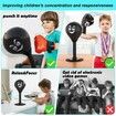 Desktop Punching Bag Sports Ball Boxing Training Stress Buster with Suction Cup Office Table Counters Heavy Duty Relief Desk Punch Black