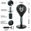 Desktop Punching Bag Sports Ball Boxing Training Stress Buster with Suction Cup Office Table Counters Heavy Duty Relief Desk Punch Black