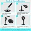 Desktop Punching Bag Sports Ball Boxing Training Stress Buster with Suction Cup Office Table Counters Heavy Duty Relief Desk Punch Black