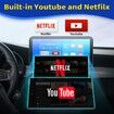 Wireless Carplay Adapter - 3 in 1 Wireless Carplay and Android Auto Adapter with Built in Netflix YouTube Support TF Card Only for Original Car Models After 2016 with Wired Carplay