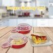 Microwave Egg Cooker, Nonstick Easy Eggwish, Egg Poacher for Breakfast Cheese Hamburg Sandwich Pancake Omelet Egg Patty, 2 set in a box