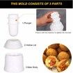 Arancini Maker Mold, DIY Rice Ball Mould for Snack Meatballs Potato Croquettes (Round)