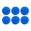 6.5CM Plastic Dryer Balls Laundry Reusable of Blue Colors with Mesh Laundry Bag (Pack of 6 )