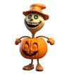 Halloween Pumpkins Doll, Garden Squash Decoration Statue Desktop Decoration