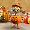 Halloween Pumpkins Doll, Garden Squash Decoration Statue Desktop Decoration