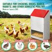 Chicken Food Feeder Auto Treadle Poultry Chook Feed Supplies Automatic Dispenser Rat Water Proof Galvanised Steel Feeding Equipment 22kg