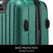 4 Piece Luggage Set Travel Suitcase Traveller Bag Carry On Lightweight Checked Hard Shell Trolley TSA Lock Green