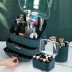 Makeup Jewellery Box Drawers Storage Case Cosmetic Organiser Brush Holder Travel Organizer Vanity Stand Jewelry Skincare Display Tray Portable
