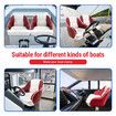 OGL Boat Seat Chair Marine Bucket Helm Captain Pontoon Vinyl Upholstery Foam Cushion Water UV Wind Proof 19.5x22x21.5 Inches