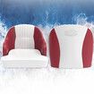 OGL Boat Seat Chair Marine Bucket Helm Captain Pontoon Vinyl Upholstery Foam Cushion Water UV Wind Proof 19.5x22x21.5 Inches