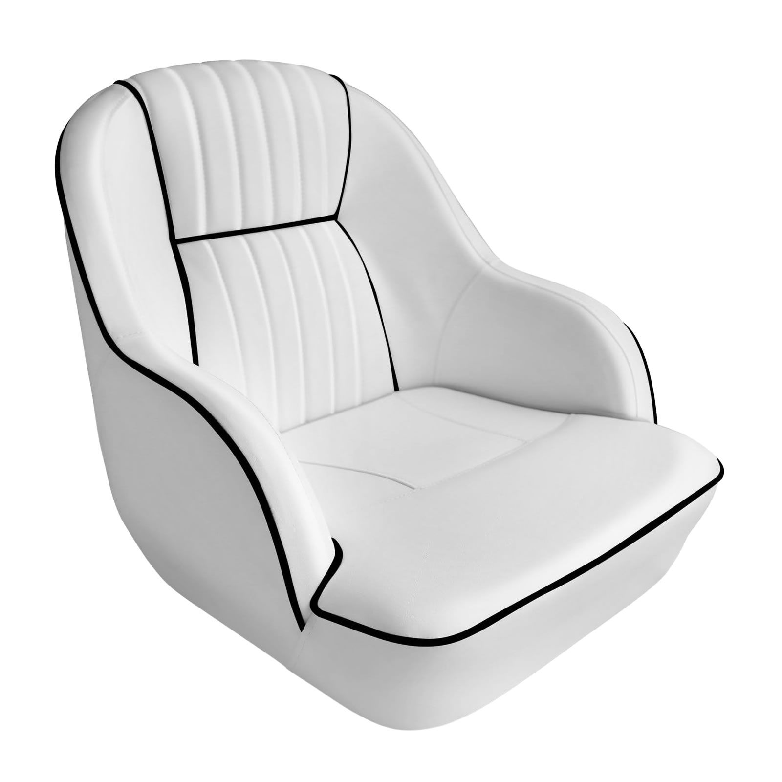 OGL Boat Seat Chair Bucket Helm Marine Pontoon Captain Vinyl Upholstery Foam Cushion UV Water Wind Proof 19.5x22x21.5 Inches