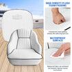 OGL Boat Seat Chair Bucket Helm Marine Pontoon Captain Vinyl Upholstery Foam Cushion UV Water Wind Proof 19.5x22x21.5 Inches