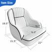 OGL Boat Seat Chair Bucket Helm Marine Pontoon Captain Vinyl Upholstery Foam Cushion UV Water Wind Proof 19.5x22x21.5 Inches