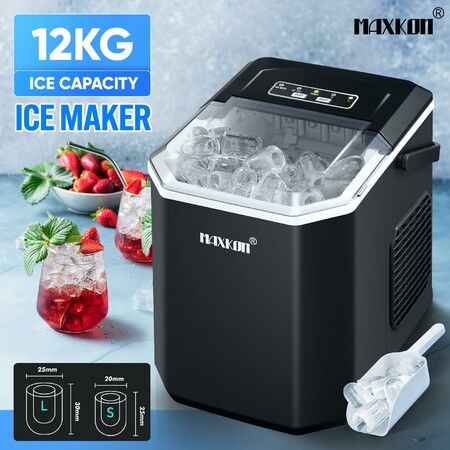 Devanti Ice Maker Machine Commercial Portable Ice Cube Tray Countertop 3.2L