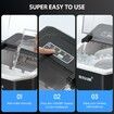 Maxkon Ice Cube Maker Portable Making Machine Freezer Countertop Commercial Home Kitchen House Appliance Bullet Self Cleaning 12kg with Handle