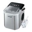 Maxkon 12kg Ice Maker Portable Cube Making Machine Freezer Countertop Home Kitchen Commercial House Appliance Self Cleaning Stainless Steel with Handle