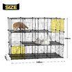 Cat Cage DIY Enclosure Pet Crate Rabbit Hutch Pet Scene Kitty Kennel Bunny Ferret Home Playpen Detachable Metal Wire