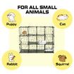 Cat Cage DIY Enclosure Pet Crate Rabbit Hutch Pet Scene Kitty Kennel Bunny Ferret Home Playpen Detachable Metal Wire