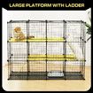 Cat Cage DIY Enclosure Pet Crate Rabbit Hutch Pet Scene Kitty Kennel Bunny Ferret Home Playpen Detachable Metal Wire