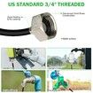 14inch Spray ring 6m Tube Fan Misting Kit Outdoor Cooling System Mist Brass Nozzles Sprayer Brass Adapter for Cooling Patio Garden Greenhouse