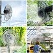 14inch Spray ring 6m Tube Fan Misting Kit Outdoor Cooling System Mist Brass Nozzles Sprayer Brass Adapter for Cooling Patio Garden Greenhouse