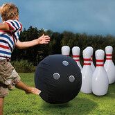 Novelty Place Giant Inflatable Bowling Set for Kids & Adults One 14 Inches Ball with Six 22 Inches Pins
