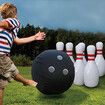 Novelty Place Giant Inflatable Bowling Set for Kids & Adults One 14 Inches Ball with Six 22 Inches Pins