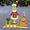 Grinch LED Light Yard Sign Stick Christmas Grinch outdoor garden decoration LED lights, acrylic Christmas decorations