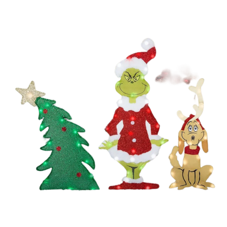 Grinch Flat-Tastic Sparkle Lighted orders Outdoor 3ft