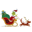 Grinch LED Light Yard Sign Stick Christmas Grinch outdoor garden decoration LED lights acrylic Christmas decorations