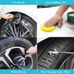 Car Wash Cleaning detailing Kit 33Pcs High Power Portable Car Vacuum Cleaning Kit Foam Buffing Pads Drill Brush Polishing Kit