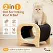 Cat Scratching Post Bed Toy Wooden Kitten Sisal Scratcher Tree Couch Chair Stool Scratchboard Lounger Pet Furniture Sofa Cushion Play Gym