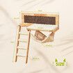 Wood Cat Bed Wall Mounted Climbing Shelf Kitten Scratcher Scratching Post Board Tower Tree Ladder Hammock Soft Cushion Mat Climber Pet Furniture