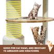 3-Level Cat Tree Perch Scratching Post Climbing Tower Sisal Scratcher Play Gym Wooden Pet House Furniture 118.5cm