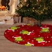 Christmas Tree Skirt 48 Inch Christmas Tree Ornaments for Tree Indoor Outdoor Christmas Decorations Xmas Tree Mat for Christmas Festival Party Decor