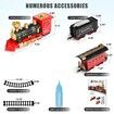 Train Set,Train Toys for Boys Girls w/Smokes,Lights & Sound,Tracks,Toy Train w/Steam Locomotive Engine,Cargo Cars & Tracks,Christmas Train Toys Gifts for Kids