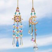 Hanging Prismatic Sun Catcher Crystal, Window Hanging Catcher Ornament, Rainbow Maker Pendant Indoor Window Home Car Decoration Gift