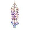 Crystal Suncatchers Hanging Wind Chime Style Garden Suncatcher Rainbow Maker Handmade Gold Plated Suncatcher