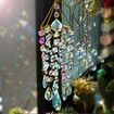 Crystal Suncatchers Hanging Wind Chime Style Garden Suncatcher Rainbow Maker Handmade Gold Plated Suncatcher