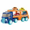 5pcs Cars Toys Toddlers Boys Girls Gift Trailer  Transport Truck Pull Back Trucks, Carrier Steering Construction Truck Carrier