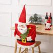 Christmas Chair Covers,Santa Claus Hat Slipcover Xmas Chair Back Cover for Christmas Dinning Room Decoration