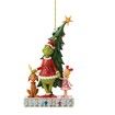 19pcs Acrylic Nightmare Before Christmas Tree Decorations Green Grinches Christmas Hanging 2D Flat Ornaments with Printing and Car Interior