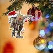 10pcs Acrylic Christmas Dinosaur Ornament Tree Topper Ornaments Wood Decorative Hanging Dinosaur Christmas Tree Xmas Party Holiday Decoration