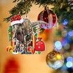 10pcs Acrylic Christmas Dinosaur Ornament Tree Topper Ornaments Wood Decorative Hanging Dinosaur Christmas Tree Xmas Party Holiday Decoration