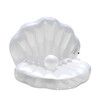 Inflatable Seashell Pool Float, Blow Up Giant Clam with Pearl Ball,Ride On Raft Chair for Swimming Pool Summer Beach Party for Adults