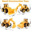 Take Apart Construction Trucks Toys, Sand Toys for Toddlers Age 3-5, for Birthday Xmas Gift (Yellow)