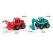 Construction Toys for 3 4 5 6 Years Old Boys Girls Kids,  Excavator,timber grab vehicle (Colorful 2 Pack)